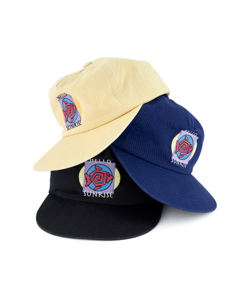 HELLO SUNRISE(ハローサンライズ)の「HS Fish Logo RX Fit 5P Cap_Black(キャップ・レディース・ブラック・OS)」の4枚目の写真