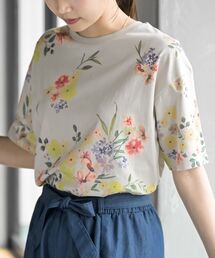 花柄総柄T