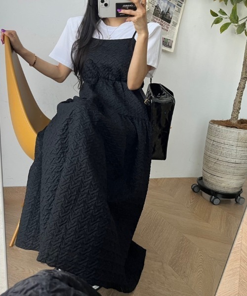 FREE STYLISTS(フリー スタイリスト)の「YUGA_YGMC Korean-style seersucker Tiered Flare Dress(ワンピース・レディース・ホワイト・FREE)」の19枚目の写真