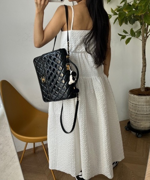 FREE STYLISTS(フリー スタイリスト)の「YUGA_YGMC Korean-style seersucker Tiered Flare Dress(ワンピース・レディース・ホワイト・FREE)」の11枚目の写真
