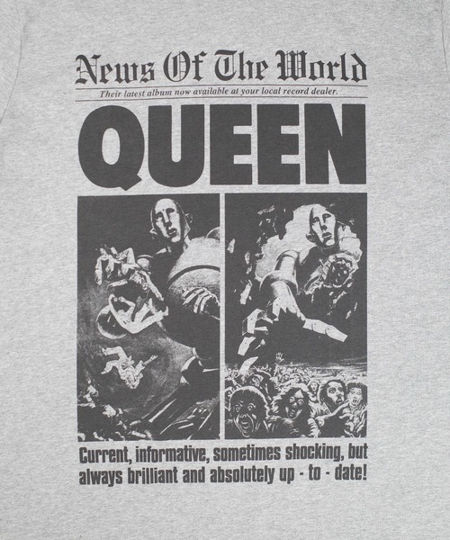 ROCK-OFF(ロックオフ)の「【ROCK-OFF】【3】QUEEN NEWS 40TH T-SHIRTS(Tシャツ/カットソー・メンズ・グレー・X-LARGE/LARGE)」の2枚目の写真