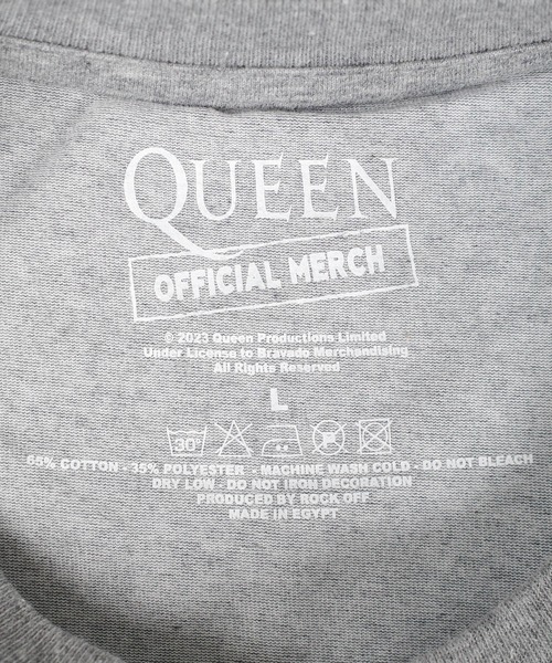 ROCK-OFF(ロックオフ)の「【ROCK-OFF】【3】QUEEN NEWS 40TH T-SHIRTS(Tシャツ/カットソー・メンズ・グレー・X-LARGE/LARGE)」の4枚目の写真