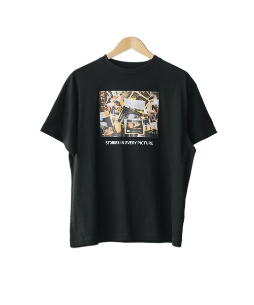 mili an deni(ミリアンデニ)の「半袖カラーフォトプリントTシャツ(Tシャツ/カットソー・レディース・ブラック/オフホワイト/チャコールグレー・M/L)」の6枚目の写真