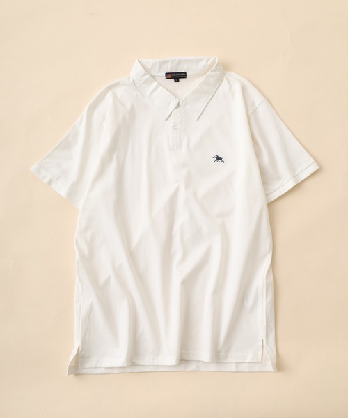 POLOCHAMPS(ポロチャンプス)の「POLOCHAMPS ポロシャツ 半袖(ポロシャツ・メンズ・ネイビー/チャコール/オフホワイト/杢グレー/ダークグリーン/ブラック・M/L/XL)」の7枚目の写真