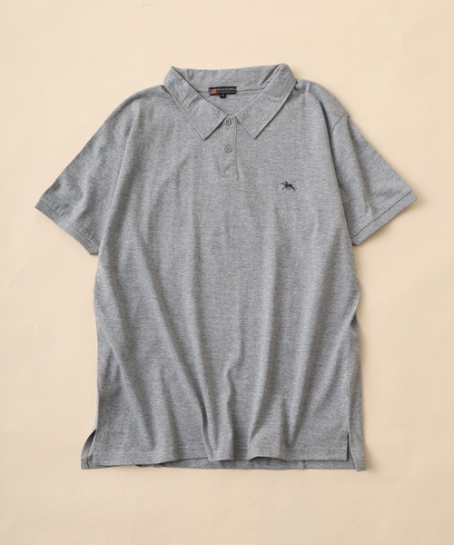 POLOCHAMPS(ポロチャンプス)の「POLOCHAMPS ポロシャツ 半袖(ポロシャツ・メンズ・ネイビー/チャコール/オフホワイト/杢グレー/ダークグリーン/ブラック・M/L/XL)」の9枚目の写真