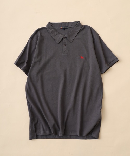 POLOCHAMPS(ポロチャンプス)の「POLOCHAMPS ポロシャツ 半袖(ポロシャツ・メンズ・ネイビー/チャコール/オフホワイト/杢グレー/ダークグリーン/ブラック・M/L/XL)」の10枚目の写真