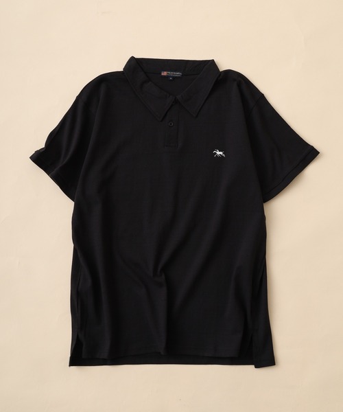 POLOCHAMPS(ポロチャンプス)の「POLOCHAMPS ポロシャツ 半袖(ポロシャツ・メンズ・ネイビー/チャコール/オフホワイト/杢グレー/ダークグリーン/ブラック・M/L/XL)」の8枚目の写真