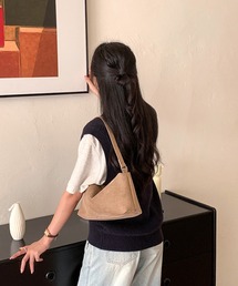 WOODENDOLL(ウッディンドール) 【レディース】 ハンドバッグ スエード調 ワンハンドル ショルダーバッグ K-Fashion