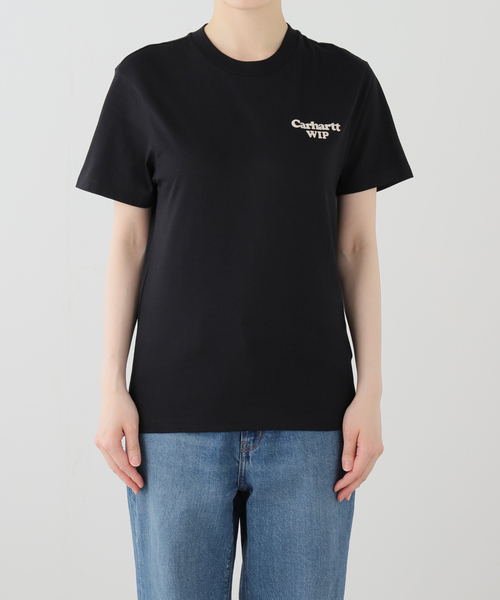 Carhartt WIP(カーハートダブリューアイピー)の「CARHARTT WIP / カーハート ダブリューアイピー S/S SPOILED T-SHIRT(Tシャツ/カットソー・レディース・ホワイト/ブラック・X-SMALL)」の9枚目の写真