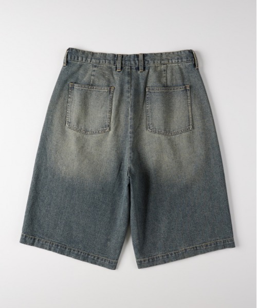 Right-on(ライトオン)の「Refurbish(リファービッシュ)デニムイージーショートパンツ(その他パンツ・メンズ・ダークインディゴブルー/ブラック・M/L/XL/S)」の9枚目の写真