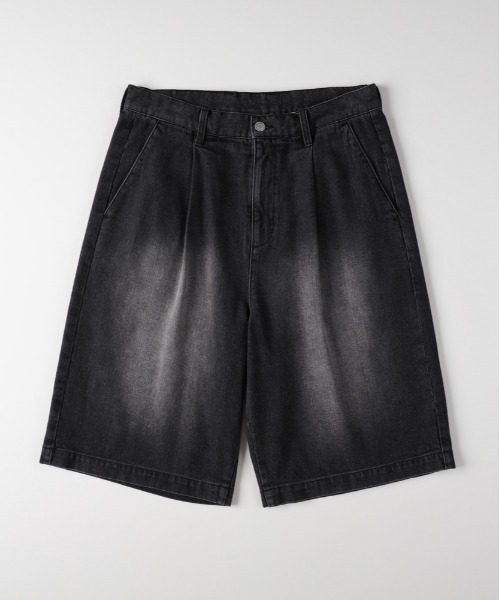 Right-on(ライトオン)の「Refurbish(リファービッシュ)デニムイージーショートパンツ(その他パンツ・メンズ・ダークインディゴブルー/ブラック・M/L/XL/S)」の14枚目の写真
