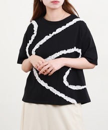 20/-天竺 フリルモチーフ Tシャツ 26SS 半袖