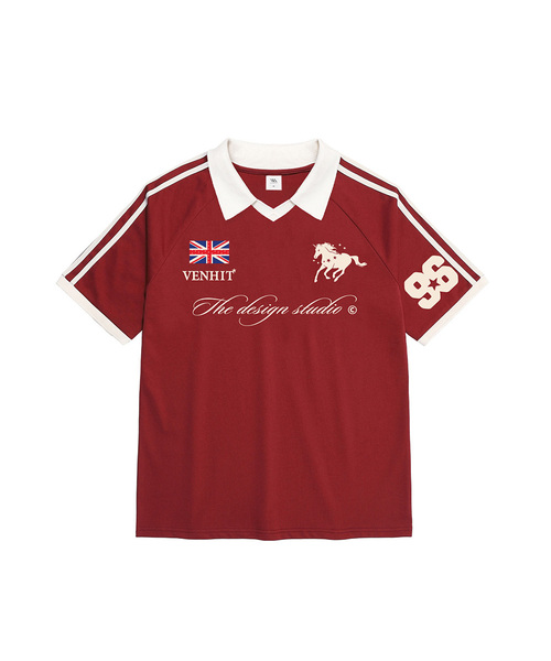 VENHIT(ベンヒット)の「デザインスタジオ カラ 半袖Tシャツ(Tシャツ/カットソー・レディース・バーガンディー/ブラック/クリーム・SMALL/MEDIUM/LARGE)」の3枚目の写真