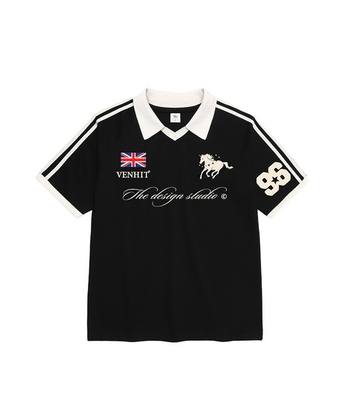 VENHIT(ベンヒット)の「デザインスタジオ カラ 半袖Tシャツ(Tシャツ/カットソー・レディース・バーガンディー/ブラック/クリーム・SMALL/MEDIUM/LARGE)」の1枚目の写真