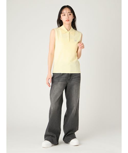 FRAY I.D（フレイアイディー）の「【Reebok】ドロストデニムパンツ（デニムパンツ・レディース・ライトブルー/ブラック・1/0）」の12枚目の写真