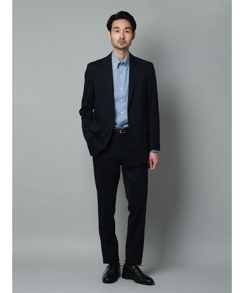 SUIT SQUARE(スーツスクエア)の「ボタンダウン×ワンピースカラーシャツ/長袖/ウォッシャブル/COOL MAX/無地(シャツ/ブラウス・メンズ・ブルー/ブラウン・S/M/L/LL)」の8枚目の写真