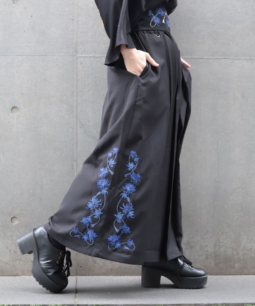 REZEN(リゼン)の「菊刺繍袴パンツ(その他パンツ・メンズ・ブルーパープル/ブラック/ローズ・SMALL/MEDIUM/LARGE)」の12枚目の写真