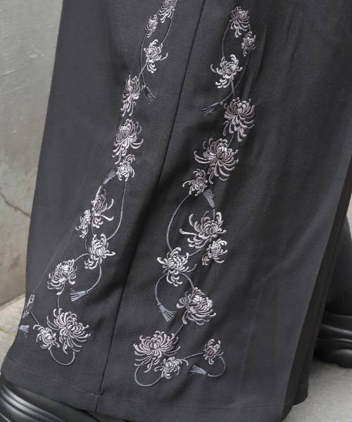 REZEN(リゼン)の「菊刺繍袴パンツ(その他パンツ・メンズ・ブルーパープル/ブラック/ローズ・SMALL/MEDIUM/LARGE)」の9枚目の写真