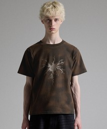 GRANCY（グランシー）の「【GRANCY】Rhinestone Crack Dirty Half-sleeve T-Shirt / ラインストーンクラックダーティ半袖Tシャツ（Tシャツ/カットソー）」
