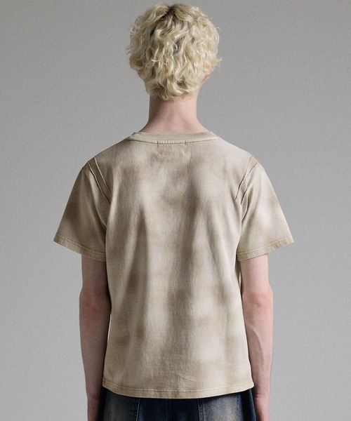 GRANCY(グランシー)の「【GRANCY】Rhinestone Crack Dirty Half-sleeve T-Shirt / ラインストーンクラックダーティ半袖Tシャツ(Tシャツ/カットソー・メンズ・ブラック/サンドベージュ・L/M/S)」の21枚目の写真