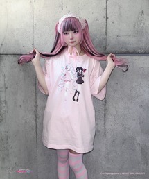 Magia Charm（マギアチャーム）の「超てんちゃん＆あめちゃん描き下ろしTシャツ（Tシャツ/カットソー）」