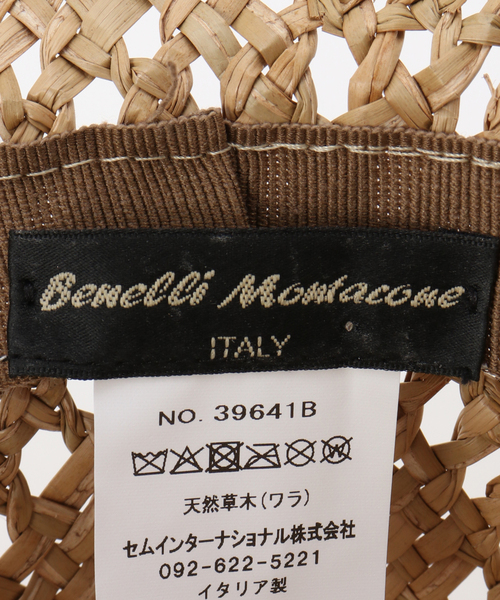 Benelli Montacone(ベネリモンタコーネ)の「Benelli Montacone/ベネリ モンタコーネ ストローハット(ハット・レディース・ベージュ・FREE)」の10枚目の写真