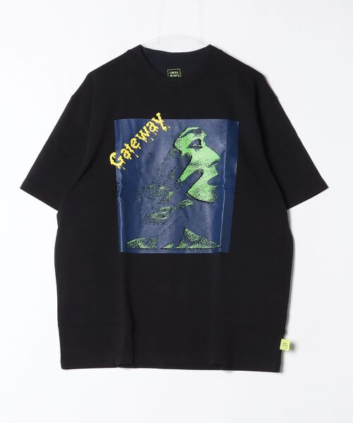 LOOSE JOINTS(ルーズジョインツ)の「【loosejoints】ED DAVIS - GATEWAY S/S TEE(Tシャツ/カットソー・メンズ・ブラック/ホワイト・L/M)」の1枚目の写真