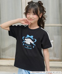 Amourire girl（アムリールガール）の「【サンリオキャラクターズコラボ】 シナモロールリボン半袖Tシャツ/カットソー（Tシャツ/カットソー）」