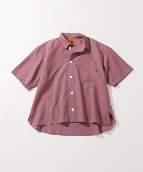 RED KAP(レッドキャップ)の「REDKAP 別注 S/S Mini Check Shirts(シャツ/ブラウス・メンズ・ブラック/サックスブルー/レッド/ブルー系その他・MEDIUM/LARGE)」の2枚目の写真