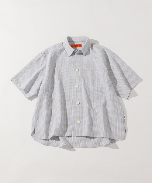 RED KAP(レッドキャップ)の「REDKAP 別注 S/S Mini Check Shirts(シャツ/ブラウス・メンズ・ブラック/サックスブルー/レッド/ブルー系その他・MEDIUM/LARGE)」の4枚目の写真