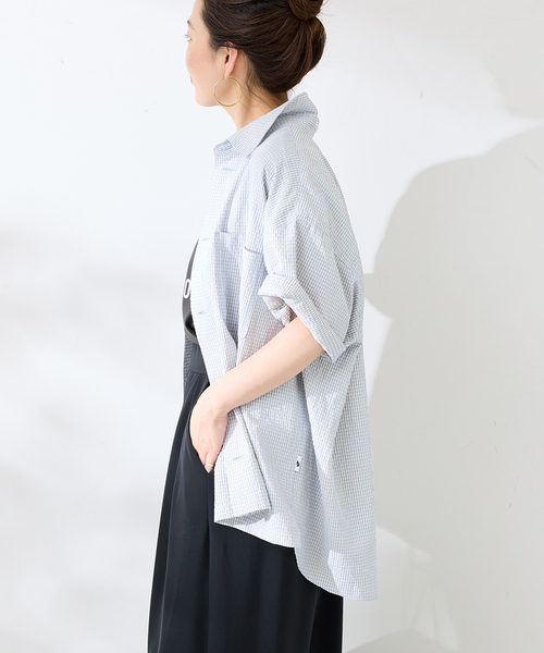 RED KAP(レッドキャップ)の「REDKAP 別注 S/S Mini Check Shirts(シャツ/ブラウス・メンズ・ブラック/サックスブルー/レッド/ブルー系その他・MEDIUM/LARGE)」の9枚目の写真