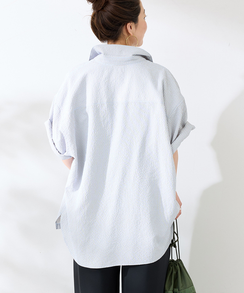 RED KAP(レッドキャップ)の「REDKAP 別注 S/S Mini Check Shirts(シャツ/ブラウス・メンズ・ブラック/サックスブルー/レッド/ブルー系その他・MEDIUM/LARGE)」の10枚目の写真