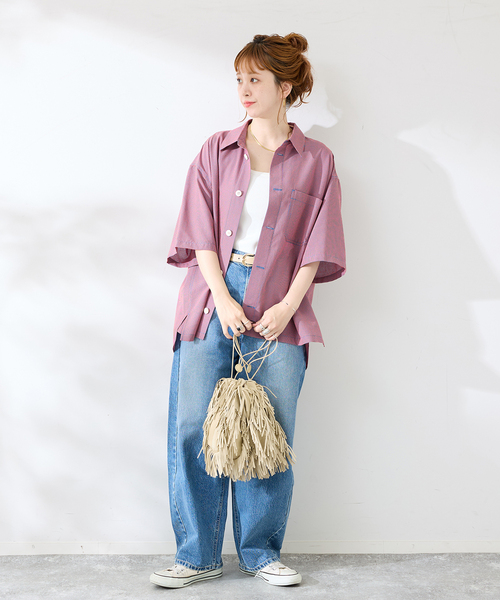 RED KAP(レッドキャップ)の「REDKAP 別注 S/S Mini Check Shirts(シャツ/ブラウス・メンズ・ブラック/サックスブルー/レッド/ブルー系その他・MEDIUM/LARGE)」の16枚目の写真