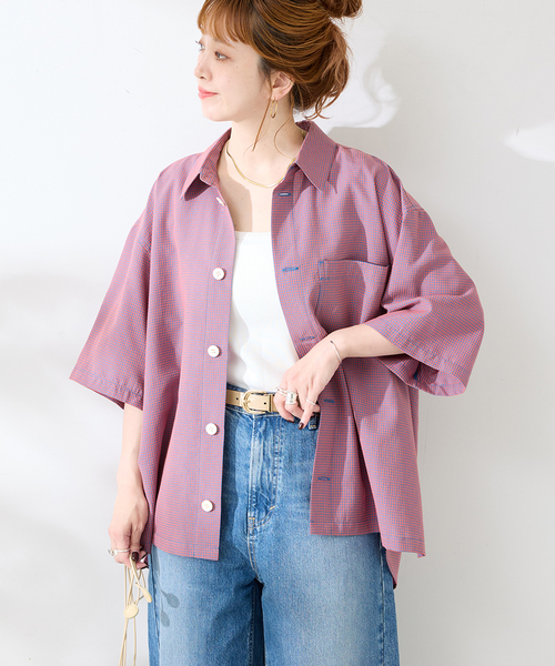 RED KAP(レッドキャップ)の「REDKAP 別注 S/S Mini Check Shirts(シャツ/ブラウス・メンズ・ブラック/サックスブルー/レッド/ブルー系その他・MEDIUM/LARGE)」の19枚目の写真