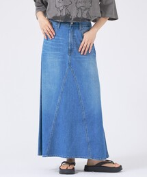 【Healthy denim/ヘルシーデニム】デニムスカート/Apricot/アプリコット/マキシ丈/フレア
