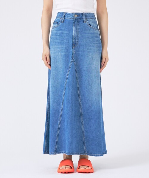 Healthy denim(ヘルシーデニム)の「【Healthy denim/ヘルシーデニム】デニムスカート/Apricot/アプリコット/マキシ丈/フレア(スカート・レディース・インディゴブルー・1/0)」の17枚目の写真