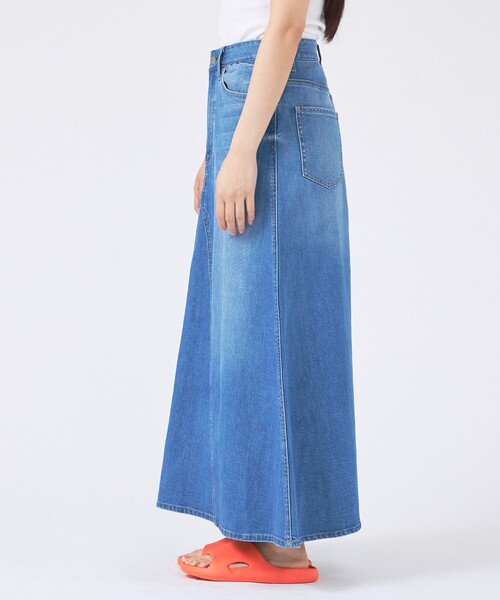 Healthy denim(ヘルシーデニム)の「【Healthy denim/ヘルシーデニム】デニムスカート/Apricot/アプリコット/マキシ丈/フレア(スカート・レディース・インディゴブルー・1/0)」の18枚目の写真