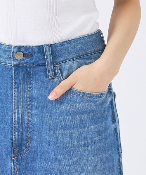 Healthy denim(ヘルシーデニム)の「【Healthy denim/ヘルシーデニム】デニムスカート/Apricot/アプリコット/マキシ丈/フレア(スカート・レディース・インディゴブルー・1/0)」の22枚目の写真