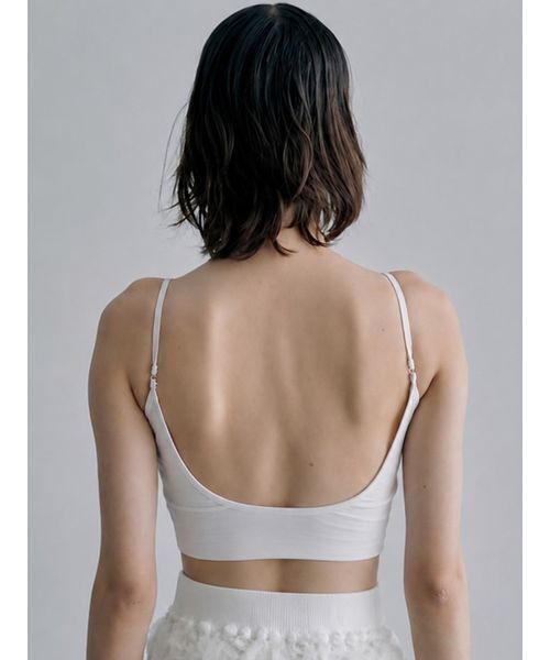 SORIN(ソリン )の「Back Open Bra Top/バックオープンブラトップ(チューブトップ・レディース・ブラック/ホワイト/グレイッシュベージュ・38)」の1枚目の写真
