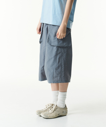 TCM pocket panel half pants (blue grey)