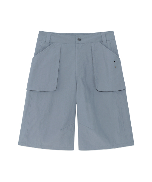 THECOLDESTMOMENT（ザコールデストモーメント）の「TCM pocket panel half pants (blue grey)（その他パンツ・レディース・その他・LARGE/MEDIUM）」の2枚目の写真