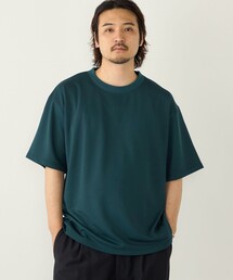 【WEB限定】SHIPS Colors:Wフェイス ニット襟 Tシャツ◇