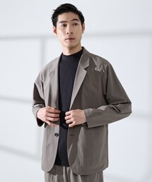 ABAHOUSE GRAY | 【セットアップ対応】360°ストレッチ リップストップ リラックス ジャケット / 吸水速乾 / 遮熱 / UVカット(テーラードジャケット)