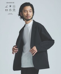 ABAHOUSE GRAY | 【リラックスフィット】360°ストレッチ リップストップ ジャケット / セットアップ対応(テーラードジャケット)