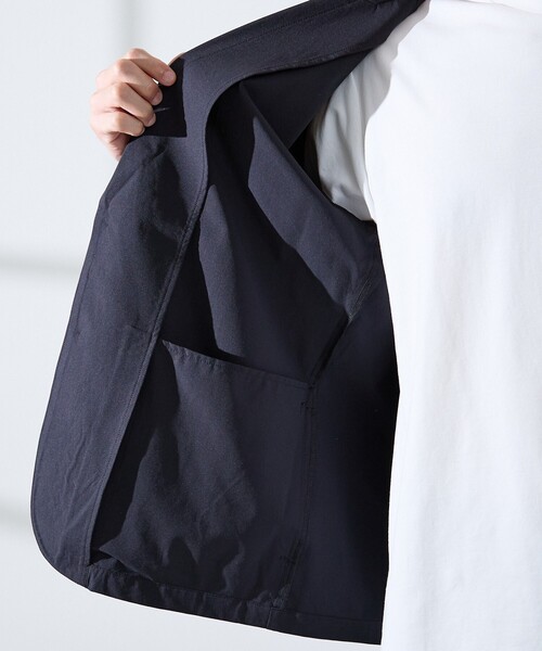 ABAHOUSE GRAY(アバハウスグレイ)の「【リラックスフィット】360°ストレッチ リップストップ ジャケット / セットアップ対応(テーラードジャケット・メンズ・ネイビー/ブラック/チャコールグレー・48/50/46/44)」の11枚目の写真