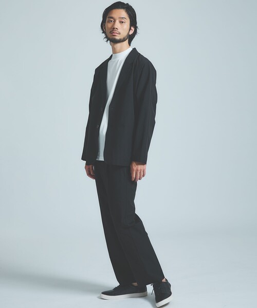 ABAHOUSE GRAY(アバハウスグレイ)の「【リラックスフィット】360°ストレッチ リップストップ ジャケット / セットアップ対応(テーラードジャケット・メンズ・ネイビー/ブラック/チャコールグレー・48/50/46/44)」の21枚目の写真