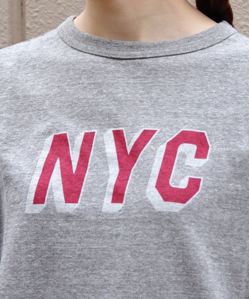 THE SHINZONE(ザ シンゾーン)の「THE SHINZONE/シンゾーン NYC TEE 26AMSCU13(Tシャツ/カットソー・レディース・グレー/ネイビー・FREE)」の3枚目の写真