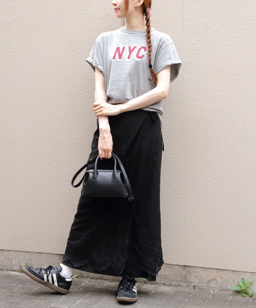THE SHINZONE(ザ シンゾーン)の「THE SHINZONE/シンゾーン NYC TEE 26AMSCU13(Tシャツ/カットソー・レディース・グレー/ネイビー・FREE)」の7枚目の写真