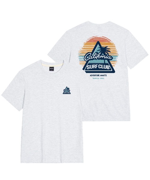 OKSTAR(オクスター)の「カリフォルニアサーフィンクラブバンファルティ(Tシャツ/カットソー・レディース・ライトグレー/ホワイト/グレー/ライトベージュ/クリーム・SMALL/MEDIUM/LARGE/X-LARGE/2XL/3XL/4XL)」の2枚目の写真