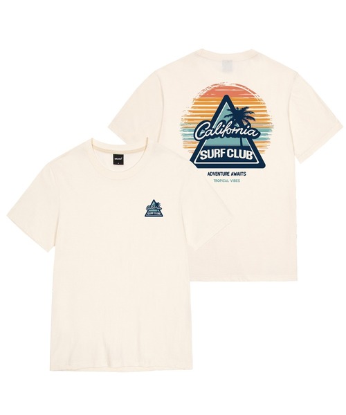 OKSTAR(オクスター)の「カリフォルニアサーフィンクラブバンファルティ(Tシャツ/カットソー・レディース・ライトグレー/ホワイト/グレー/ライトベージュ/クリーム・SMALL/MEDIUM/LARGE/X-LARGE/2XL/3XL/4XL)」の4枚目の写真